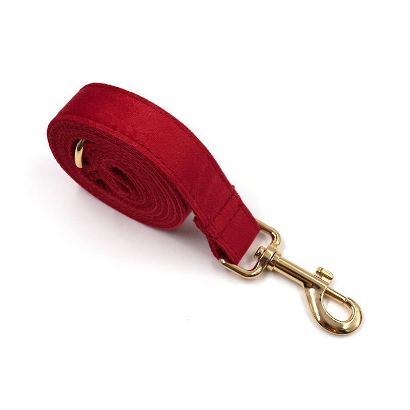 Puptqe Red Velvet Dog Leash