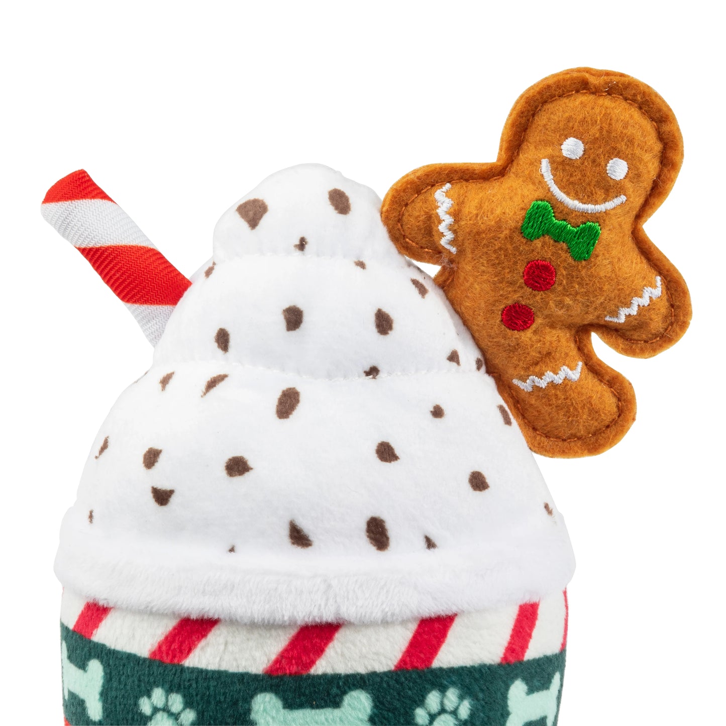 Starbarks Ginger Bark Latte Christmas Dog Toy by Haute Diggity Dog