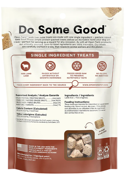 Freeze Dried Raw Lamb Liver Cubes Treat