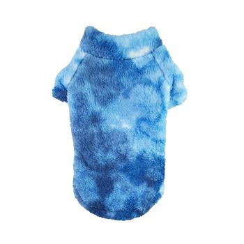 Plush Pullover Tide-Dye Blue