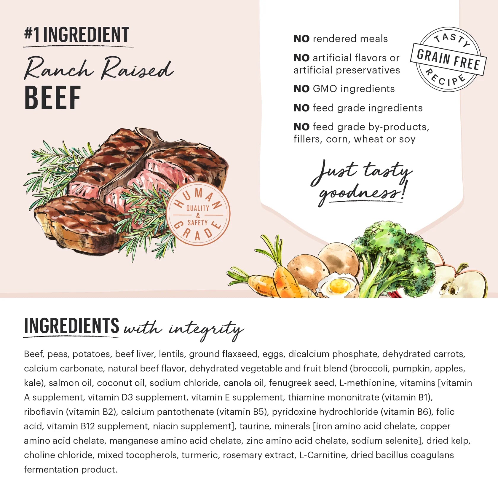 Grain Free Beef Recipe Small Breed Blend