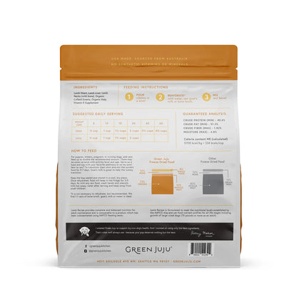 Lamb Recipe - Freeze Dried Raw Diet