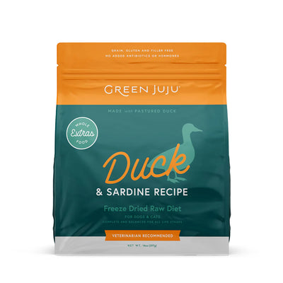Extras Duck & Sardine – Complete & Balanced Freeze-Dried Meal