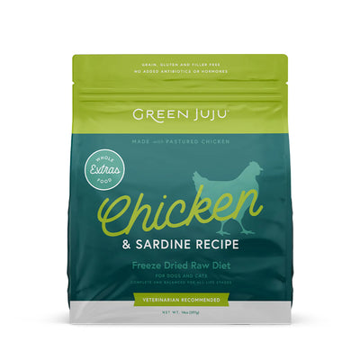 Extras Chicken & Sardine – Complete & Balanced Freeze-Dried Meal
