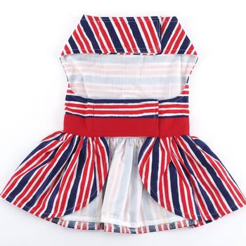 Patriotic Dog Dress with Matching Leash