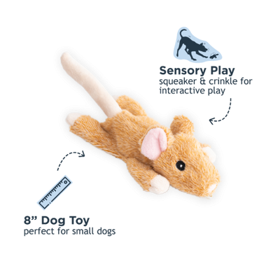 STUFFLESS MOUSE SQUEAKER DOG TOY