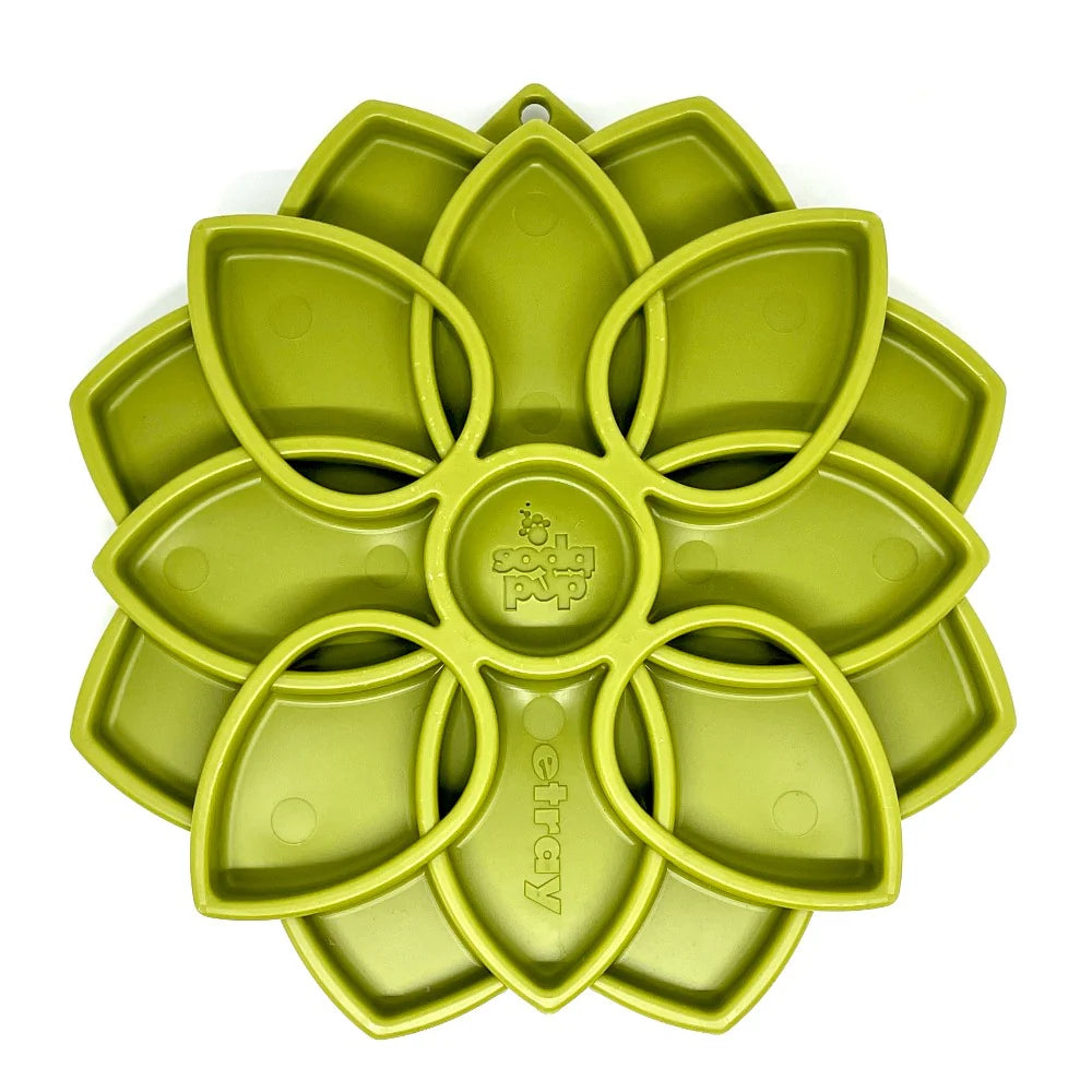 Mandala Design Shallow Slow Feeder Dog Bowl