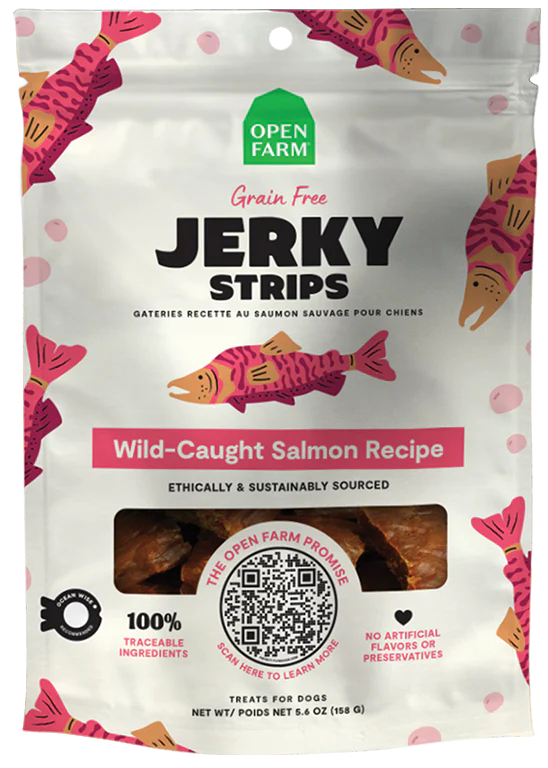 Grain-Free Wild-Caught Salmon Jerky Strips