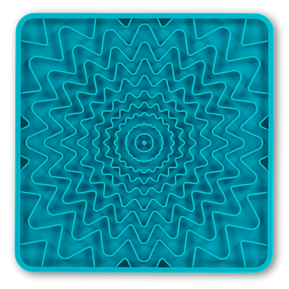 Framed "Spill Resistant" Silicone Dog Lick Mat, 9.5" x 9.5"