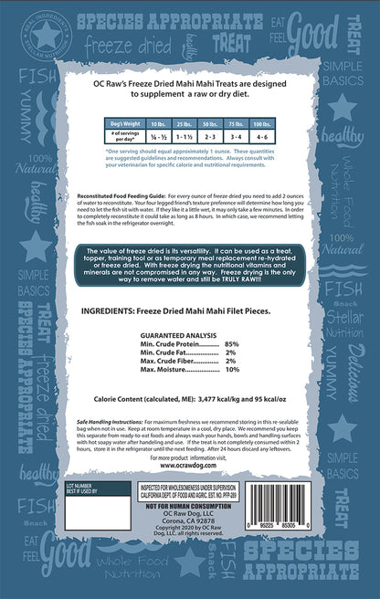 Mahi Mahi ~ 3.2 oz Freeze Dried