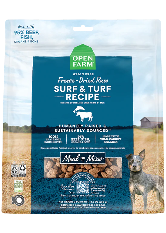 Surf & Turf Freeze Dried Raw Dog Food