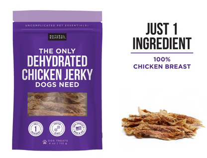 The Only Dehydrated Chicken Jerky Dogs Need