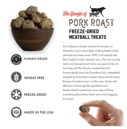 Freeze-Dried Meatballs - Pork Roast