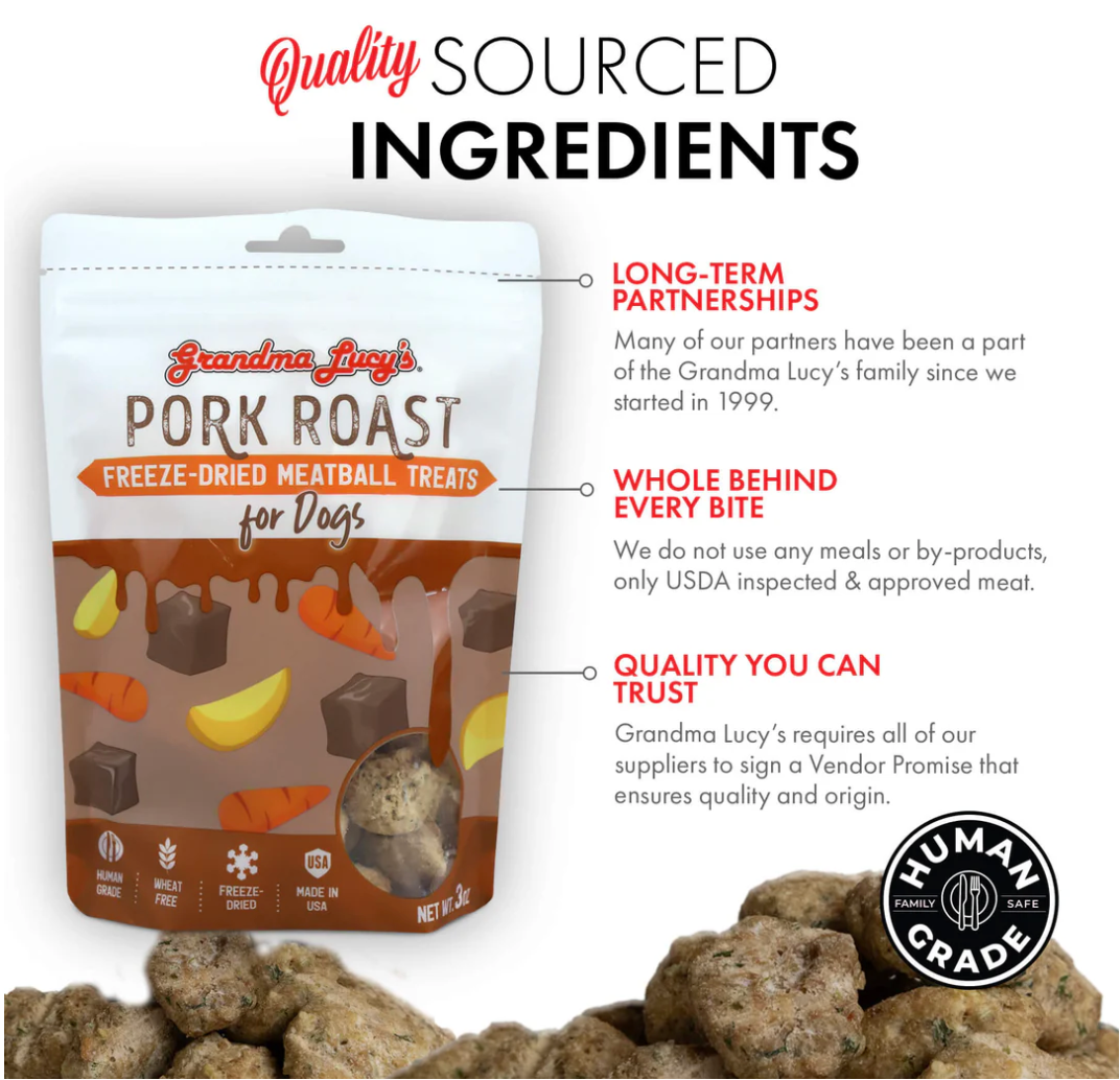 Freeze-Dried Meatballs - Pork Roast