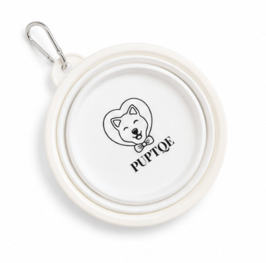 Puptqe Walking Mini Tote Bag + Travel Water Bowl