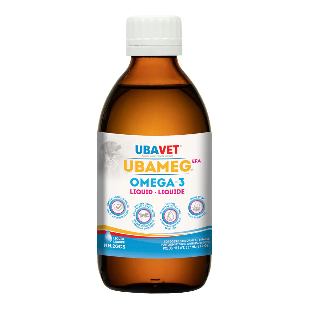 UBAVET Ubameg Omega-3 Fatty Acid Liquid (8 lf oz / 237ml)
