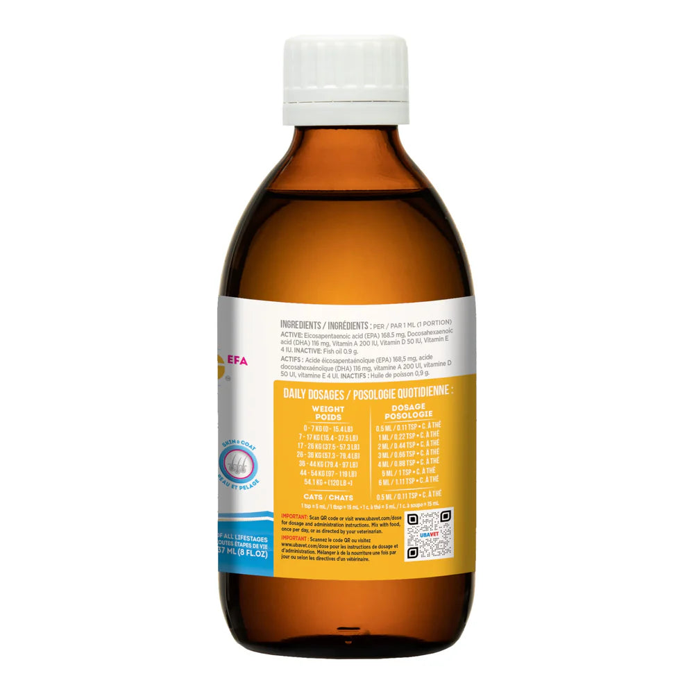 UBAVET Ubameg Omega-3 Fatty Acid Liquid (8 lf oz / 237ml)