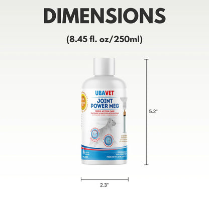 UBAVET Joint Power Meg Max Joint Care Liquid for Dogs