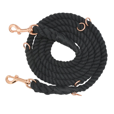 Hands Free Rope Leash - Noir 7ft
