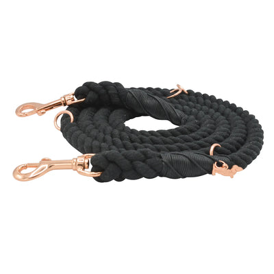 Hands Free Rope Leash - Noir 7ft