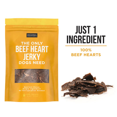 Natural Rapport The Only Beef Heart Jerky Dogs Need