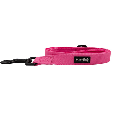 Sassy Woof Dog Leash - Neon Pink
