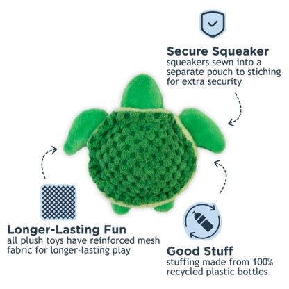 Baby Turtle with Squeaker Dog Toy