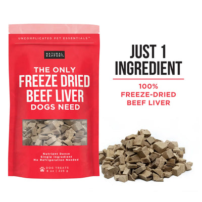 Natural Rapport The Only Freeze Dried Beef Liver Dogs Need - 4oz
