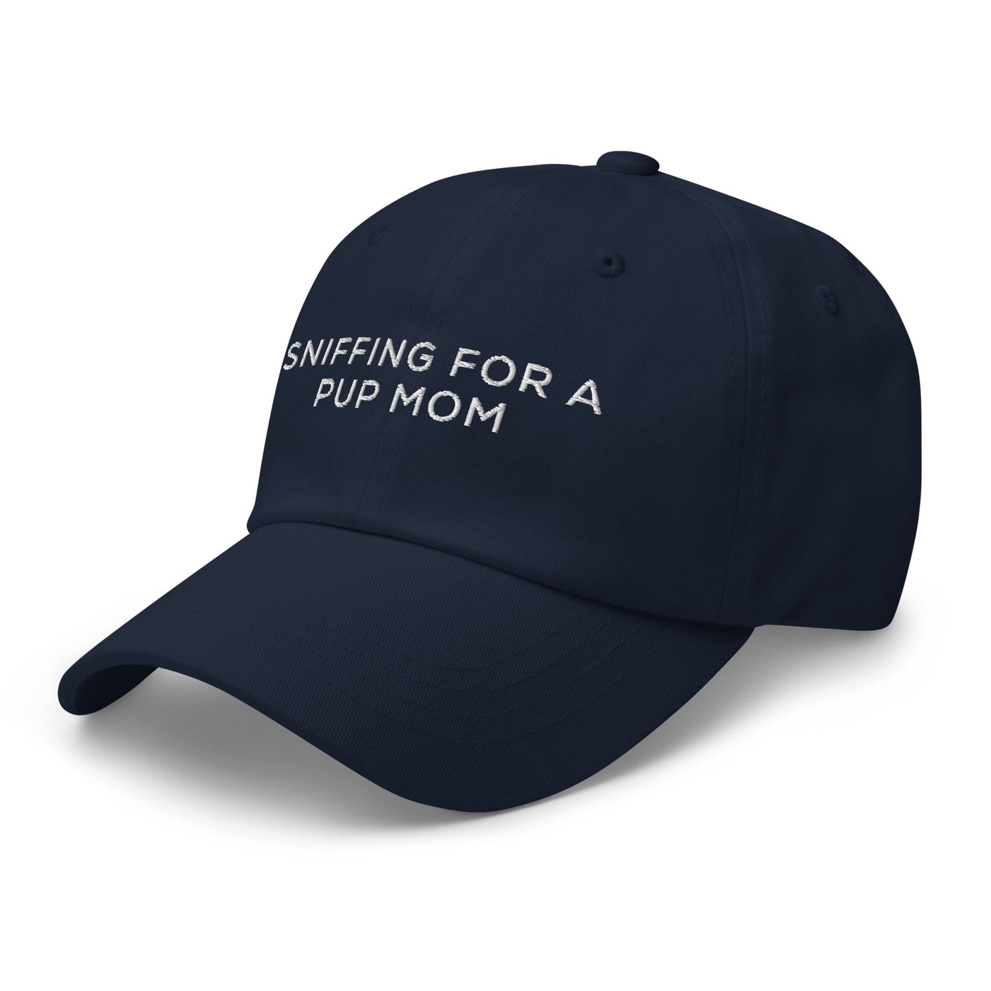 Sniffing for a Pup Mom Dad hat
